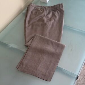 Ann Taylor Pants Ann Taylor Wool Blend Brown High Rise Wide Leg Pants size 14